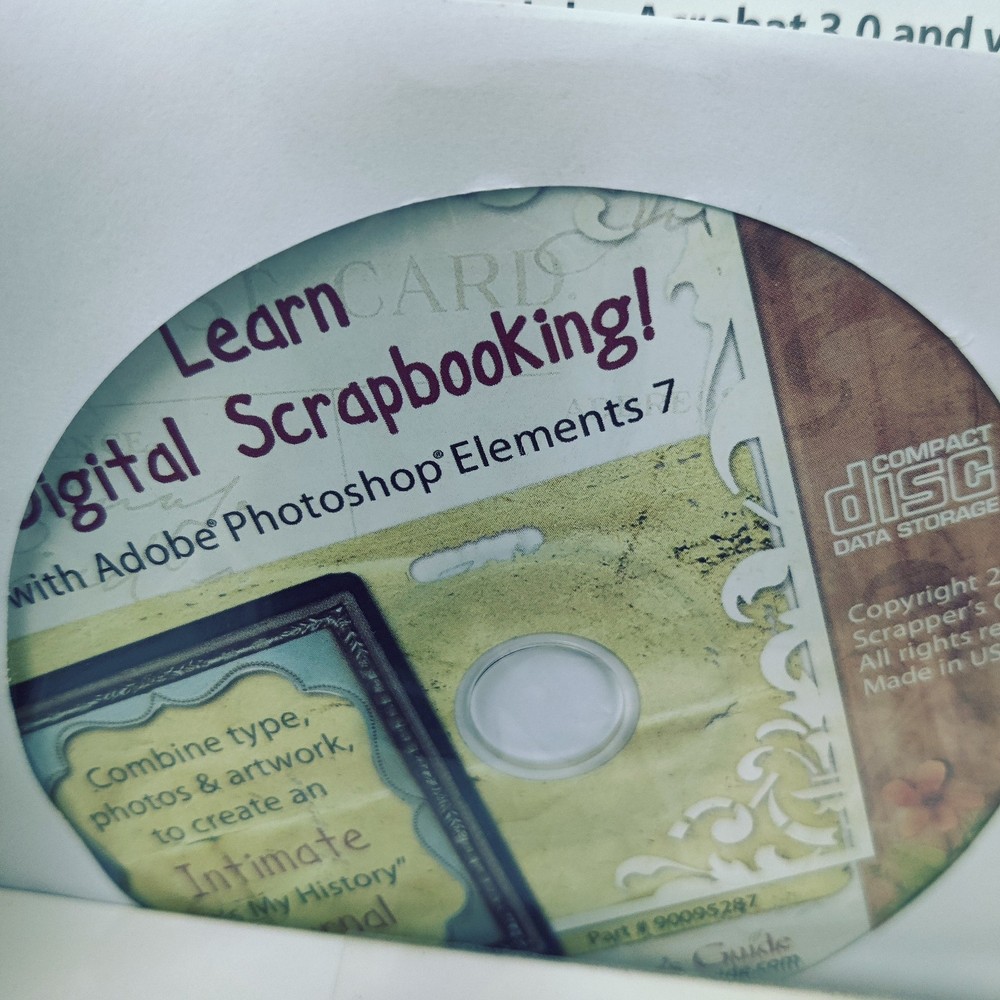 Adobe Photoshop Elements 7 PC Complete w/ Case Manual Disc