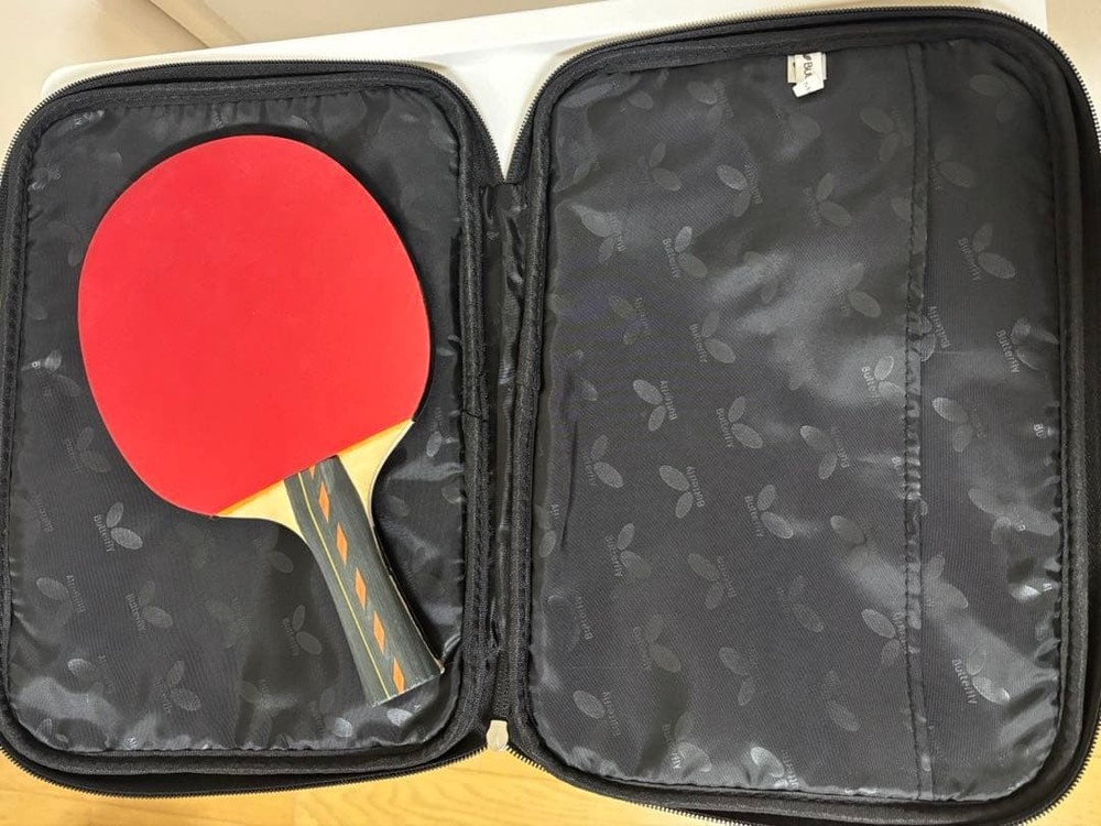 Butterfly Table Tennis Racket Red/Black with Case