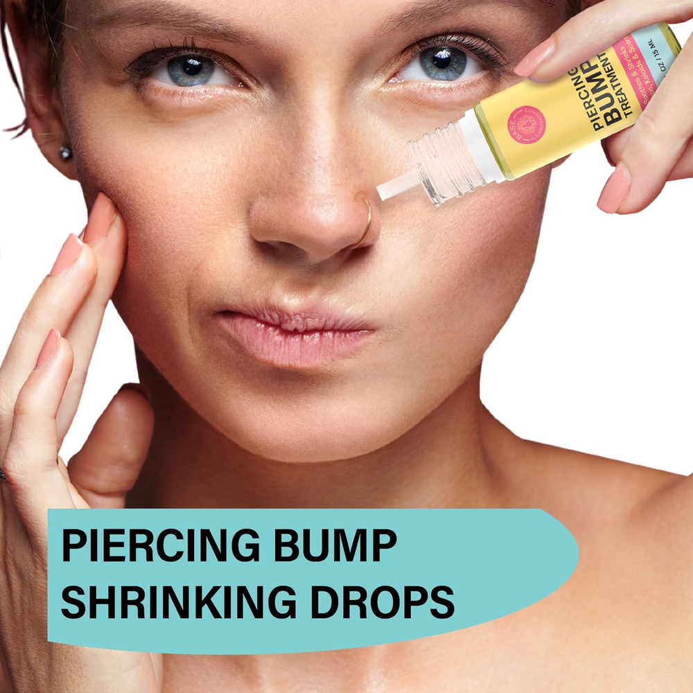 Piercing Aftercare Kit: Keloid & Piercing Bump Solution Oil(15Ml) + Piercing Aft