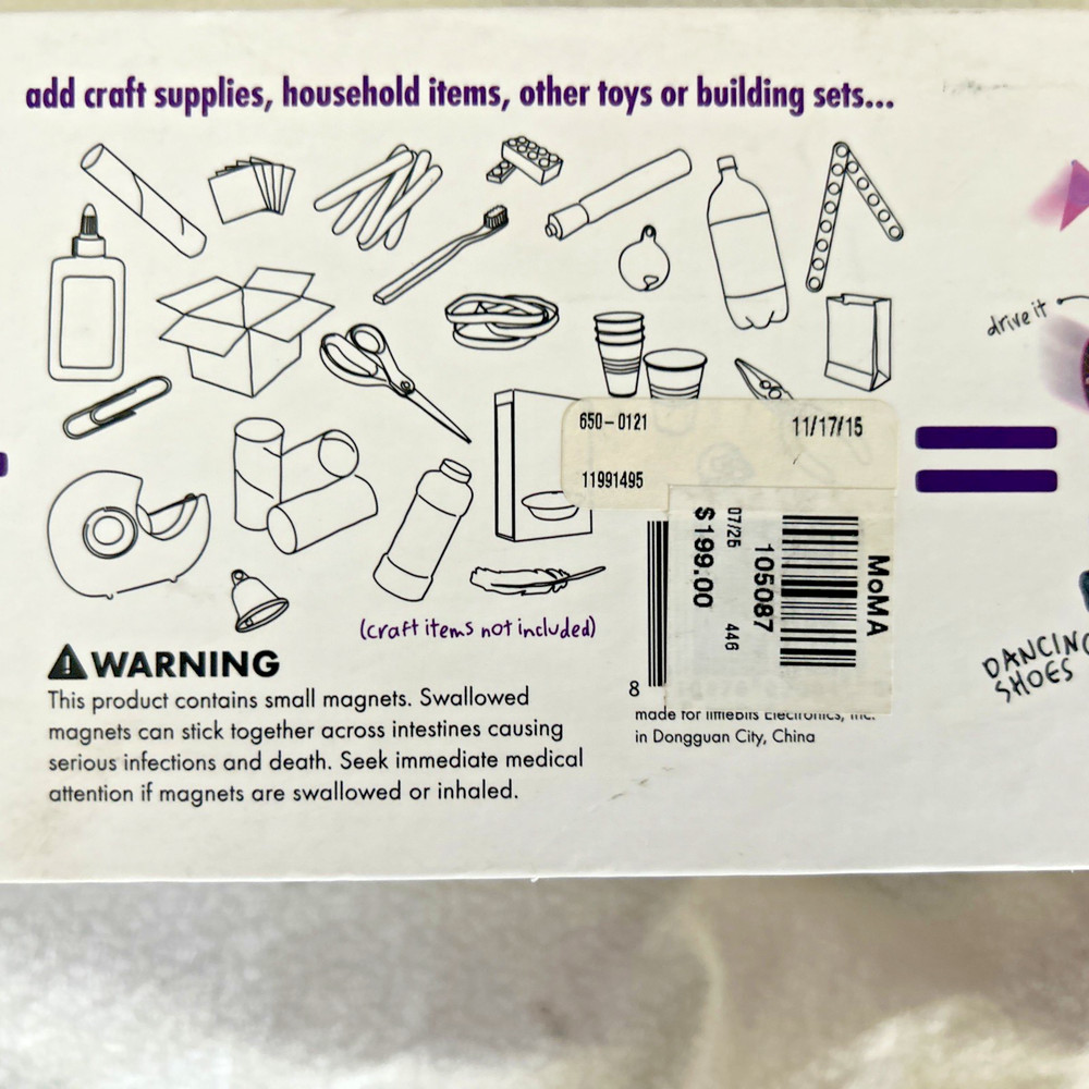 New Little Bits Electronic Deluxe Kit 18-Bit Modules Sealed