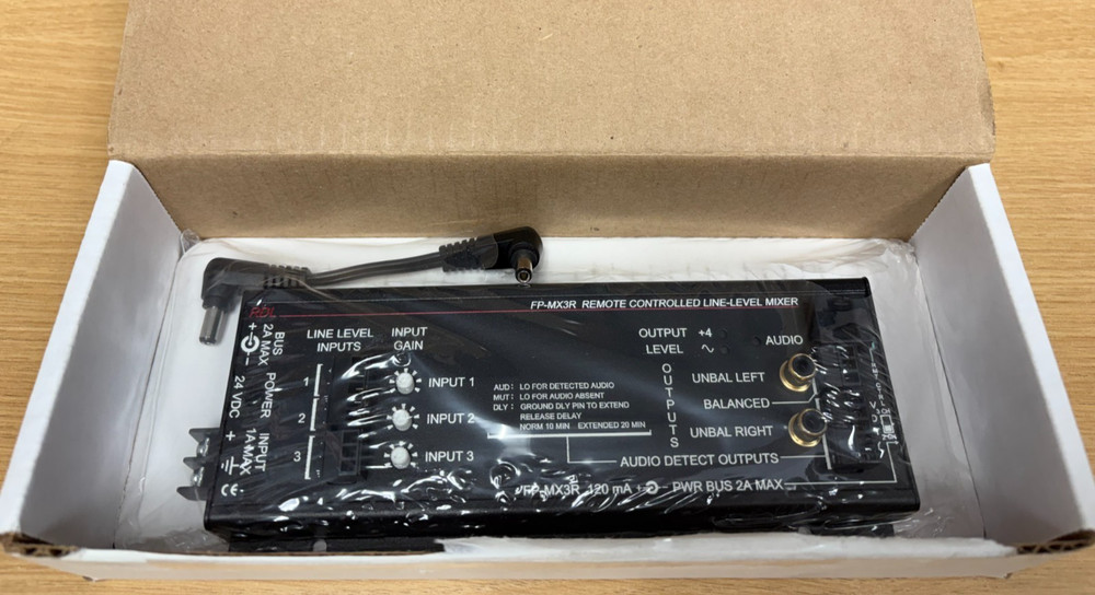 RDL FP-MX3R Remote Controlled Line-Level Mixer