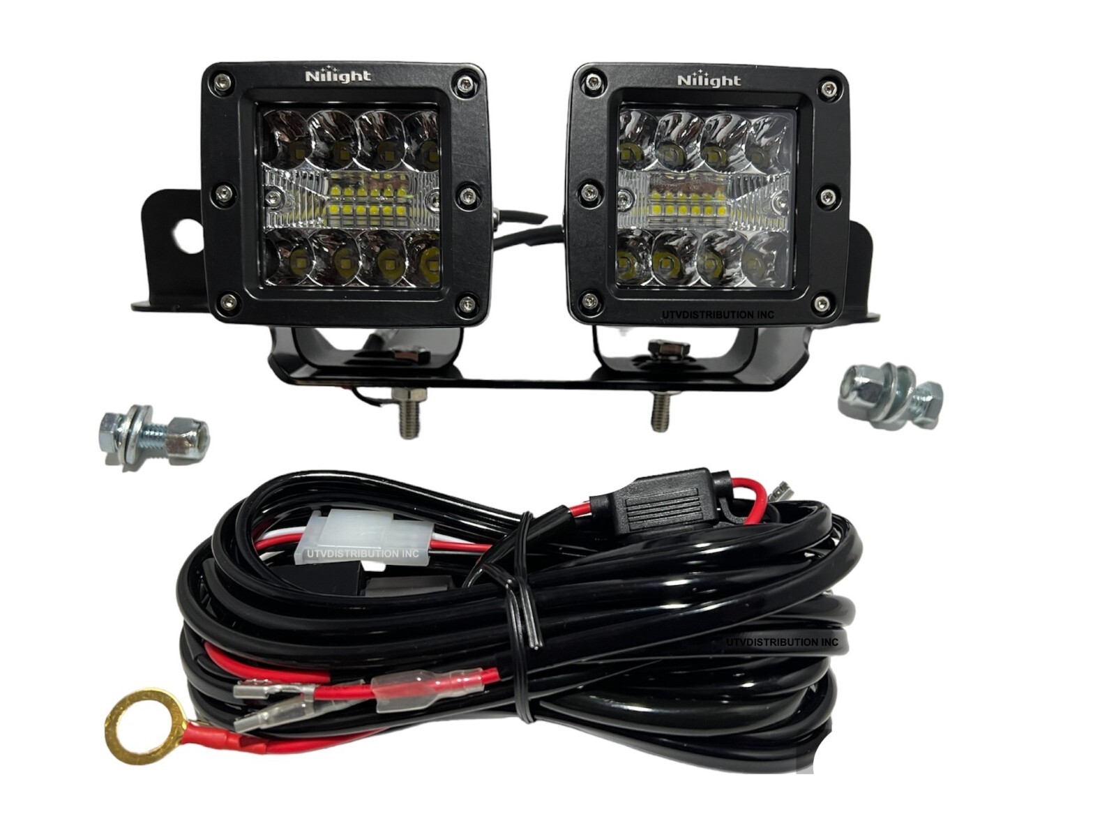 Chupacabra Offroad Cuero Pro UTV Mirrors With LED Lights Fits 1-3/4" Tube Amber