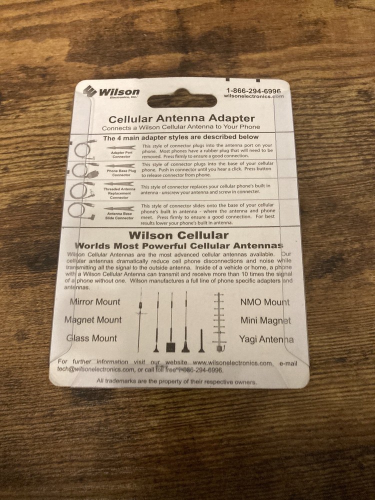 Wilson electronics cellular antenna adapter part # 357012