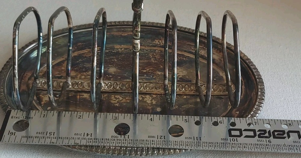 Victorian James Dixon & Sons EPBM Silver Plate Toast / Letter Rack c.19th C