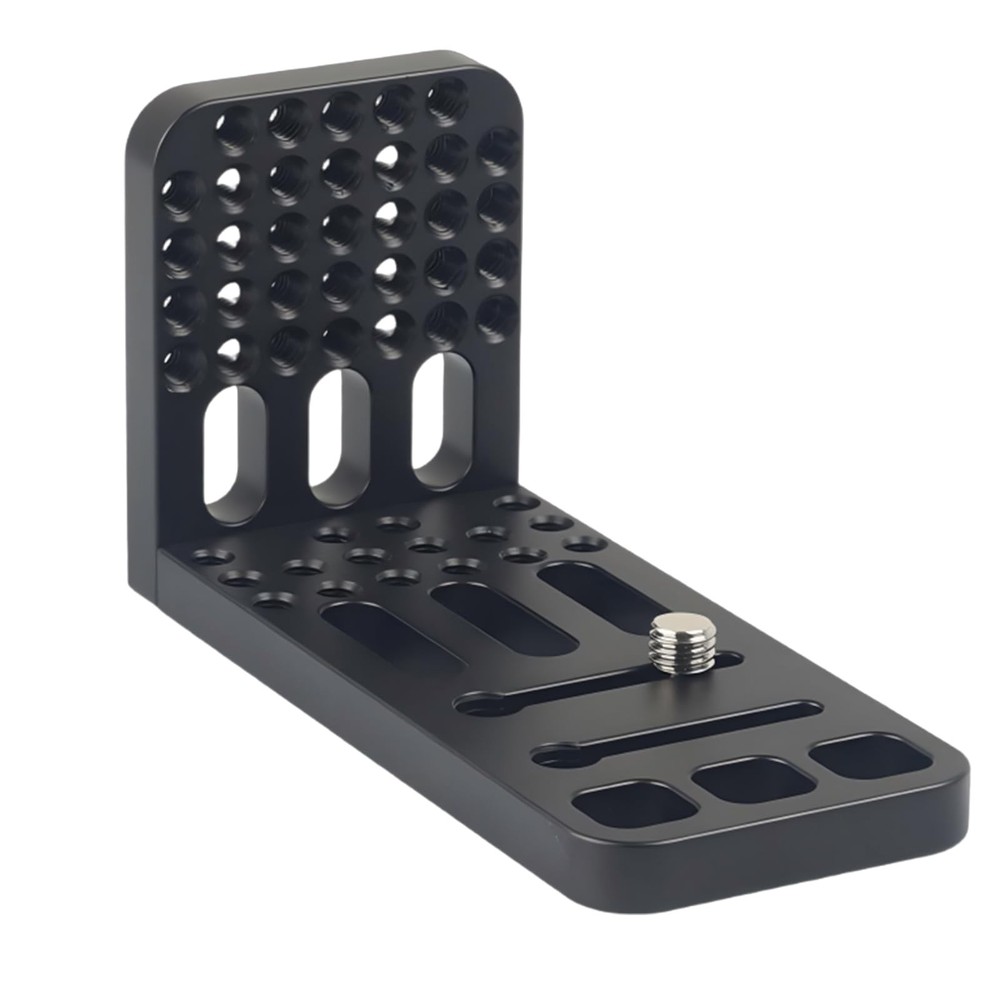 DINESK Camera L Bracket,Universal Vertical Mount Short Version, Black