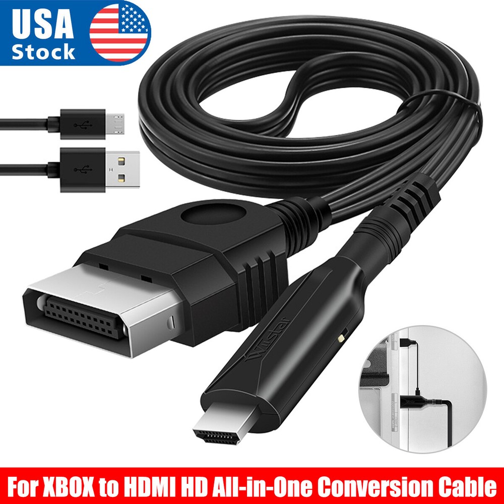 Original Xbox to HDMI Converter Adapter For Microsoft Xbox Console Controller