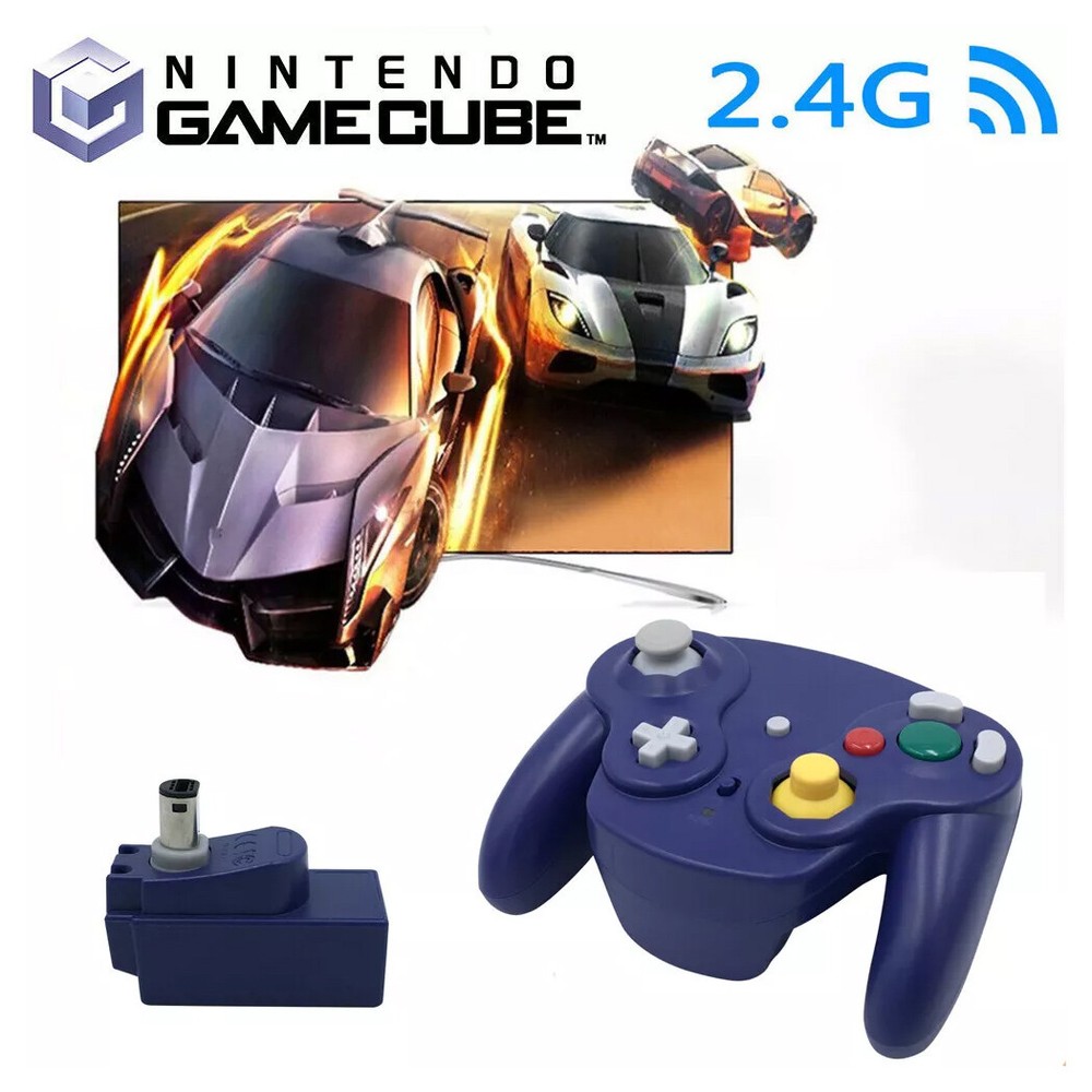 For Nintendo GC GameCube Console Wireless NGC Remote Gamepad Controlle 2pack