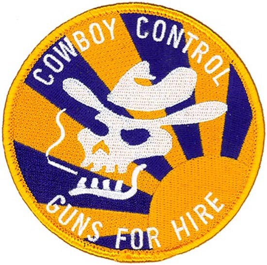 USAF 961ST AIRBORNE AIR CONTROL SQUADRON - COWBOY CONTROL - ORIGINAL VEL PATCH