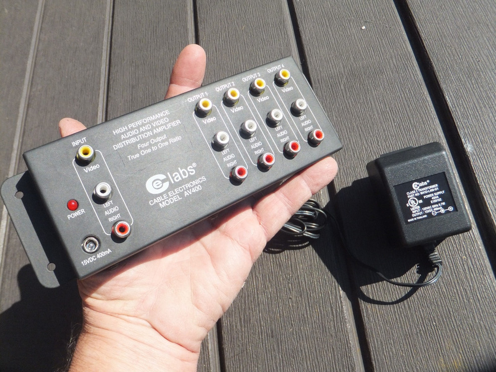 CE Labs AV400 High Performance Audio & Video Distribution Amplifier & Power Cube