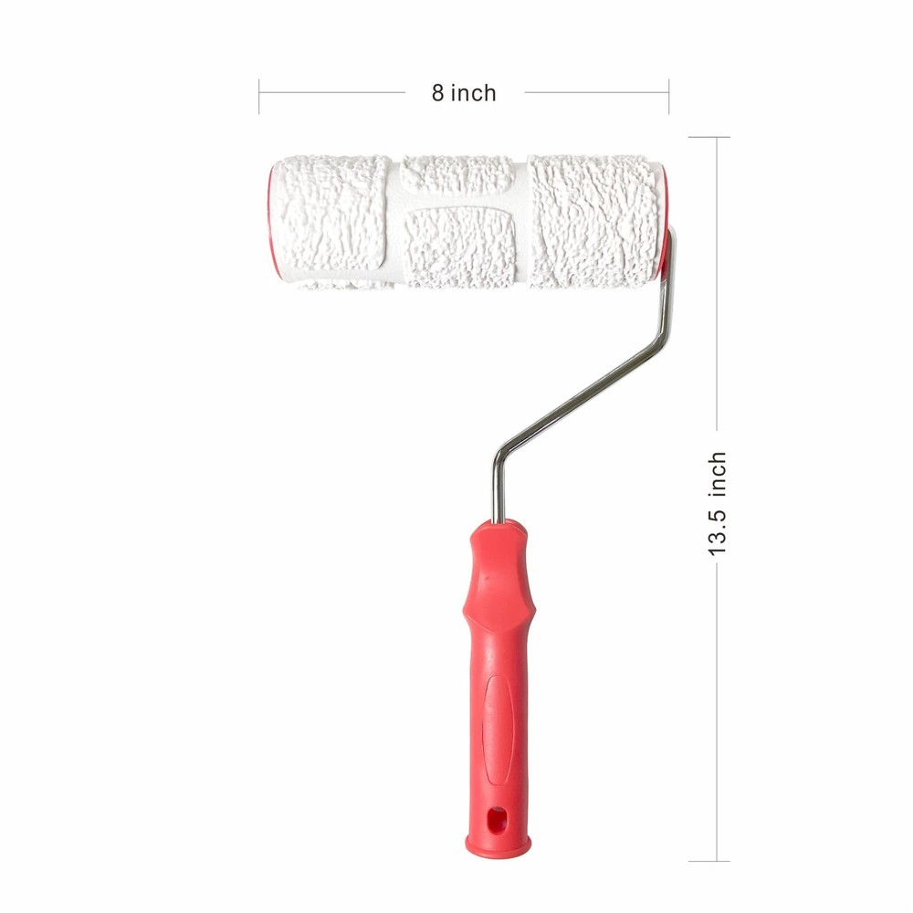 8'' Patterned Paint Roller for Wall Decoration Classic Brick Embossing Textur...
