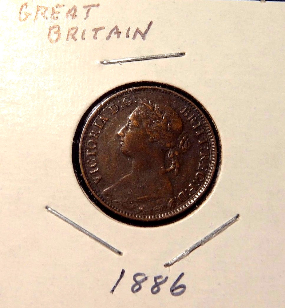 1886 Great Britain Queen Victoria  Farthing