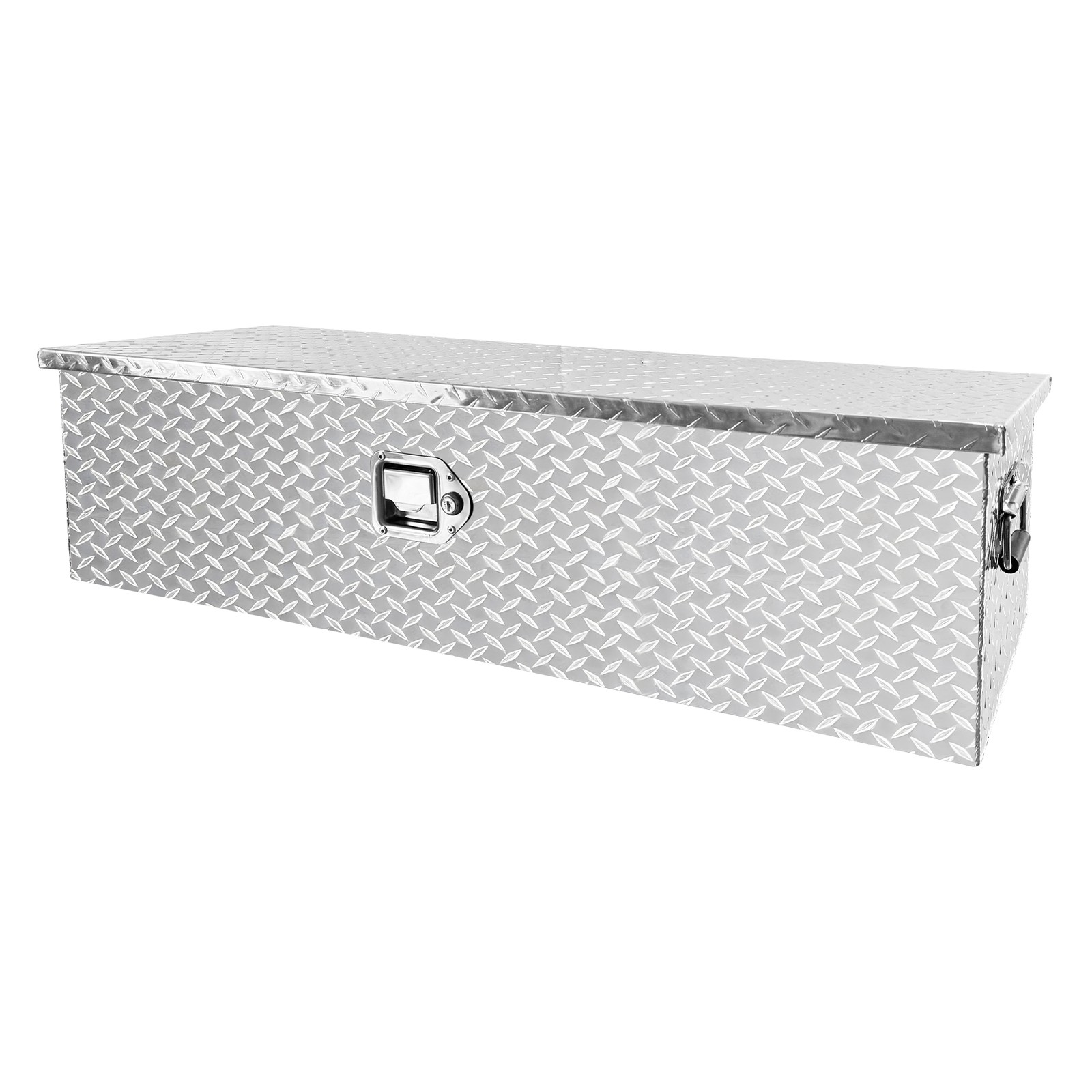 39" Aluminum Truck Bed Tool Box Diamond Plate Trailer Tool Box with Side Handle