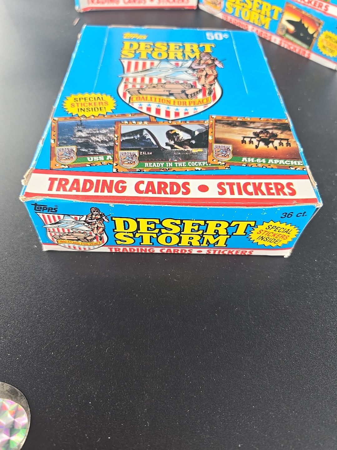 1991 Desert Storm Wax Box Trading Cards, Topps 36 Packs New , NICE
