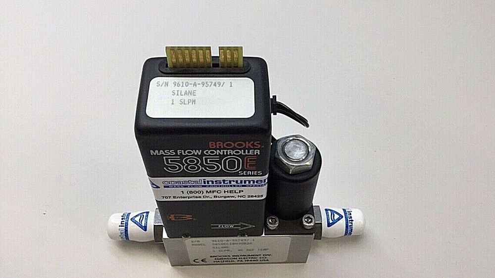 Brooks 5850E Mass Flow Controller 1000 SCCM N2 Coastal Instruments Certificate