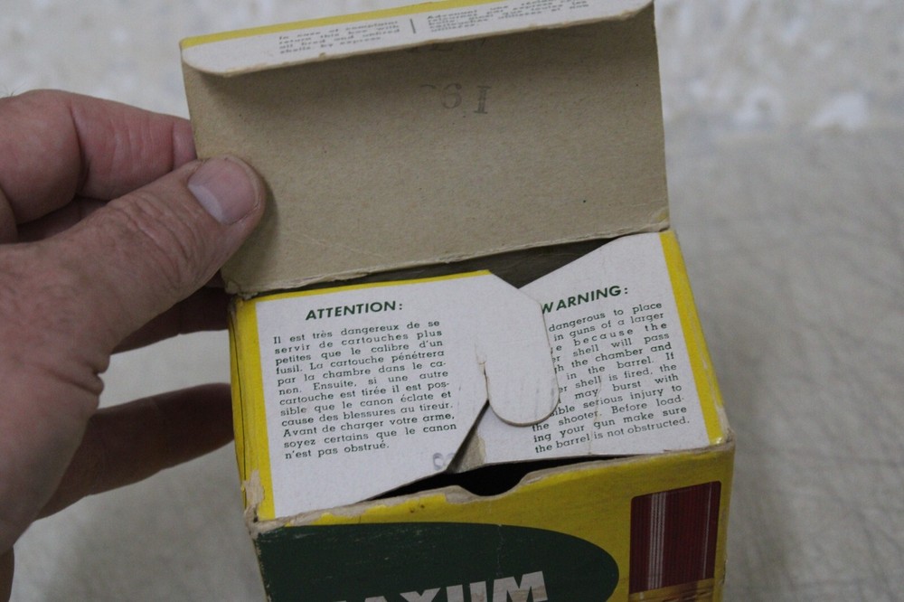C-I-L MAXUM SHOTGUN SHELL BOX LONG RANGE LOAD EMPTY 12 GA