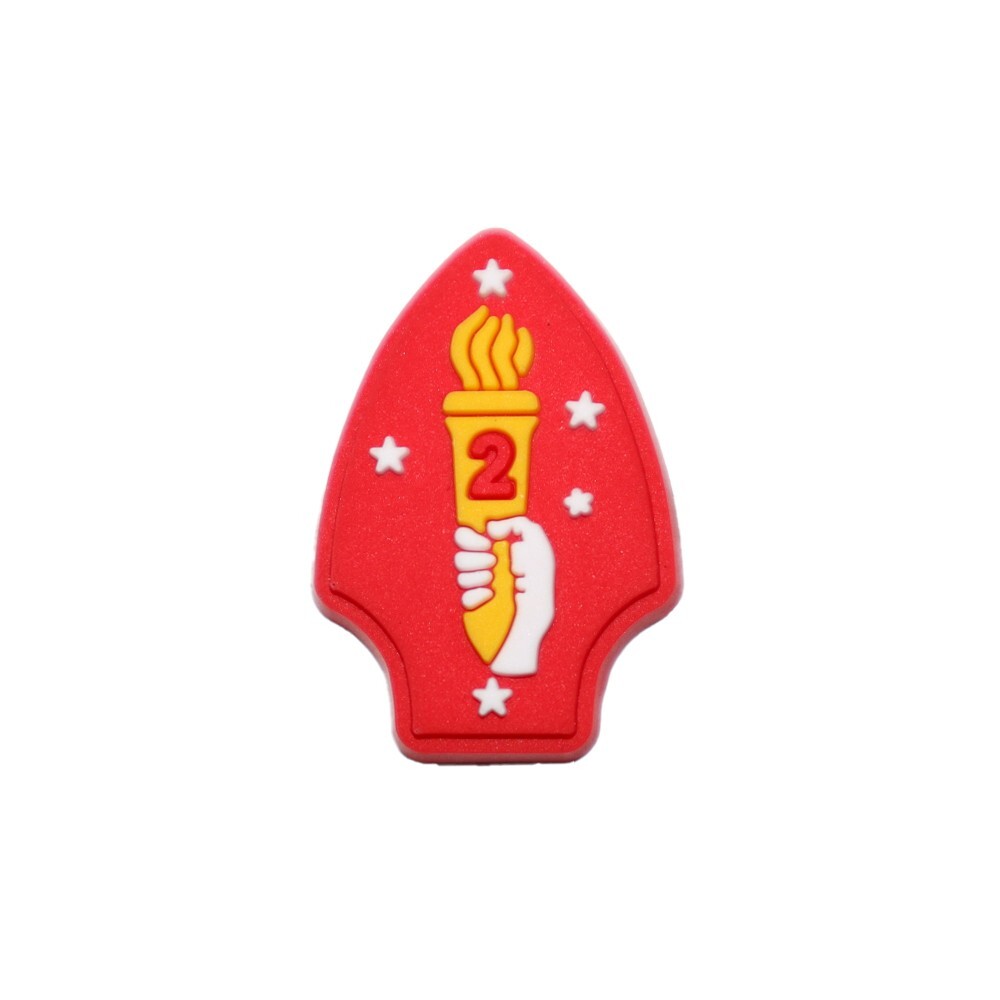 2nd Marine Division Shoe Charm