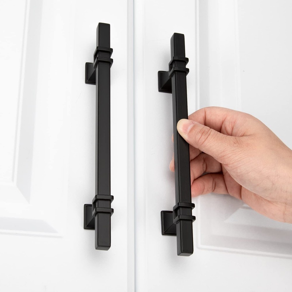 Cabinet Handles Matte Black Cabinet Pulls 5 Inch Black Drawer Pulls Handware ...