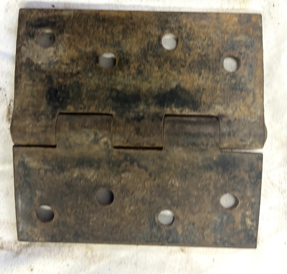 Three Rustic Hinges 4 In X 3 3/4 Gate / Barn Door Hinges