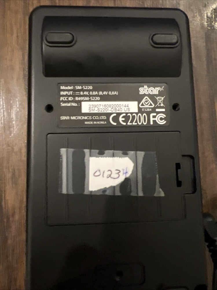 Star Micronics SM-S220 Portable Bluetooth Receipt Printer iOs Android Bluetooth