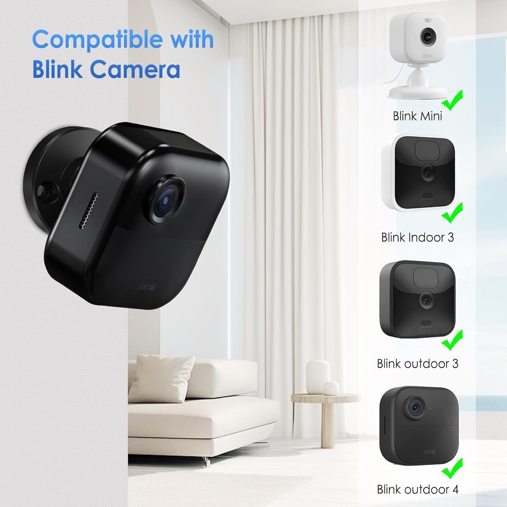 3 Pack Blink Outdoor Camera Mount Bracket 360° Adjustable for 3rd 4th Gen Mini