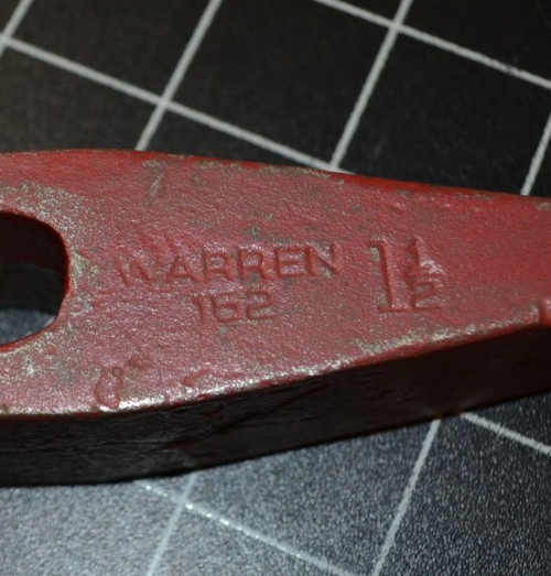 WARREN - #162 - 1 1/2# - SPLITTING CHISEL - CAT #162 - BLACKSMITH - NOS