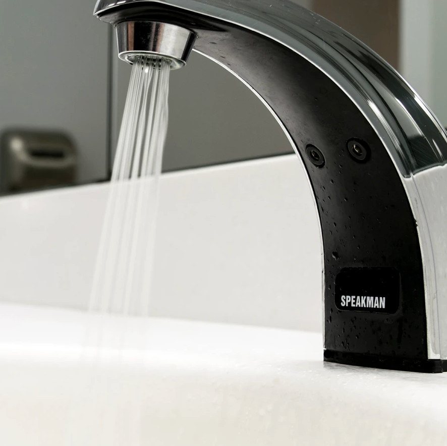 Speakman S-8817-CA Sensorflo AC Powered Sensor Faucet with 4" Deck Plate