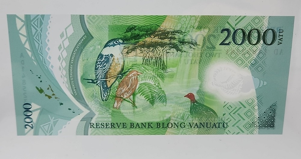 Vanuatu, 2000 Vatu, 2014, POLYMER, Birds