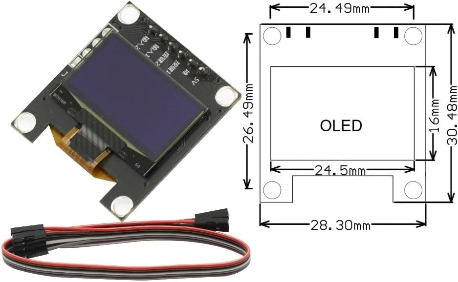 0.96" OLED Music Spectrum Display Analyzer Stereo Audio Amplifier Level Indic...