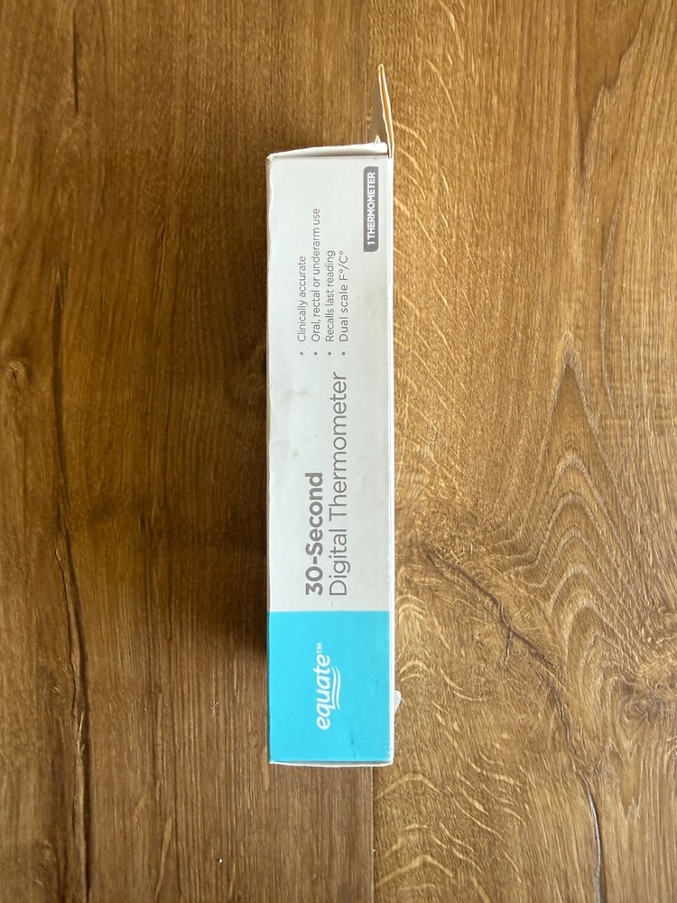 EQUATE 30 Second Digital Thermometer BRAND NEW Open Box