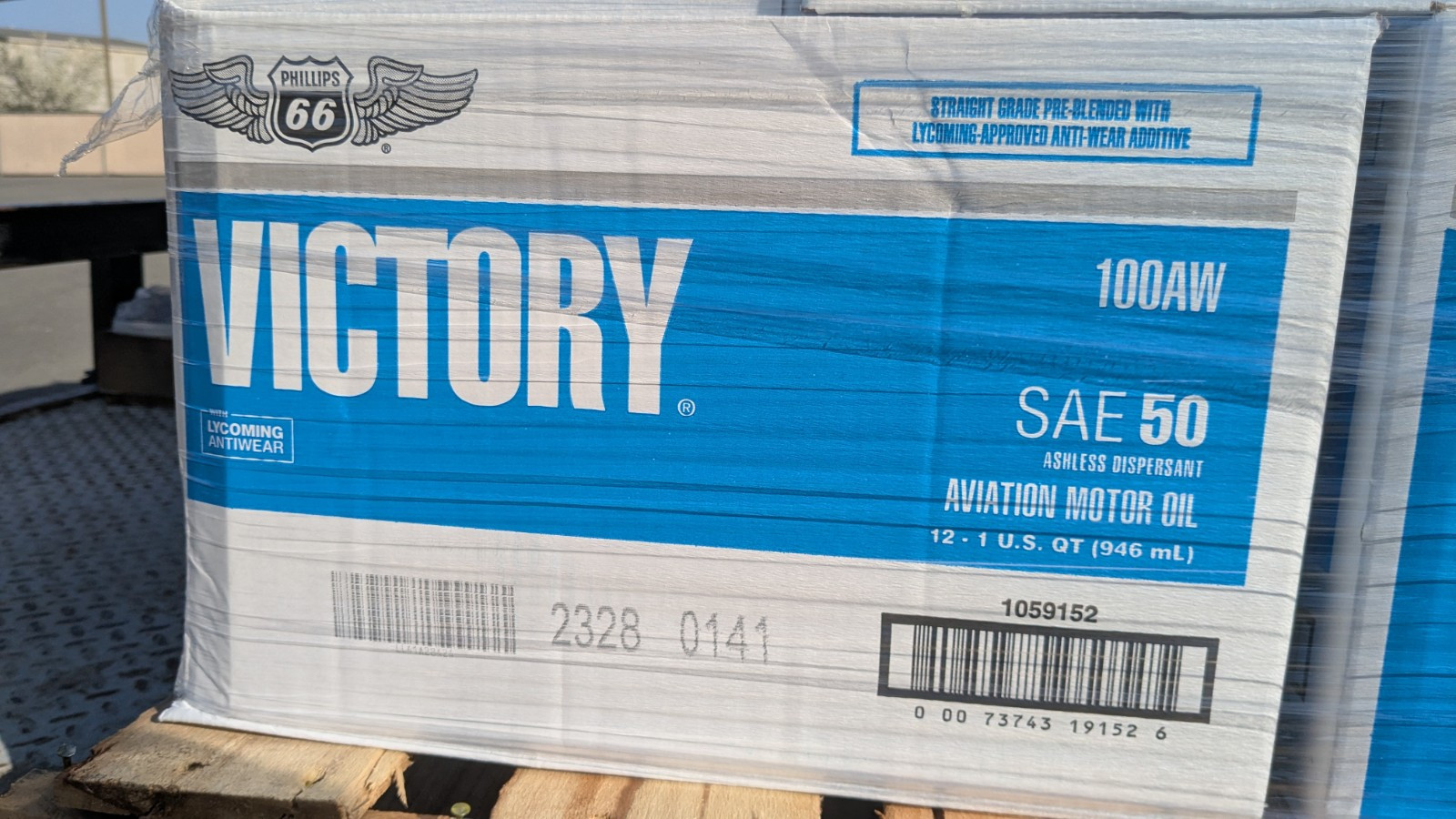 Victory Aviation Oil 100aw SAE50 CASE OF 12 1-QT Bottles (12 QT)