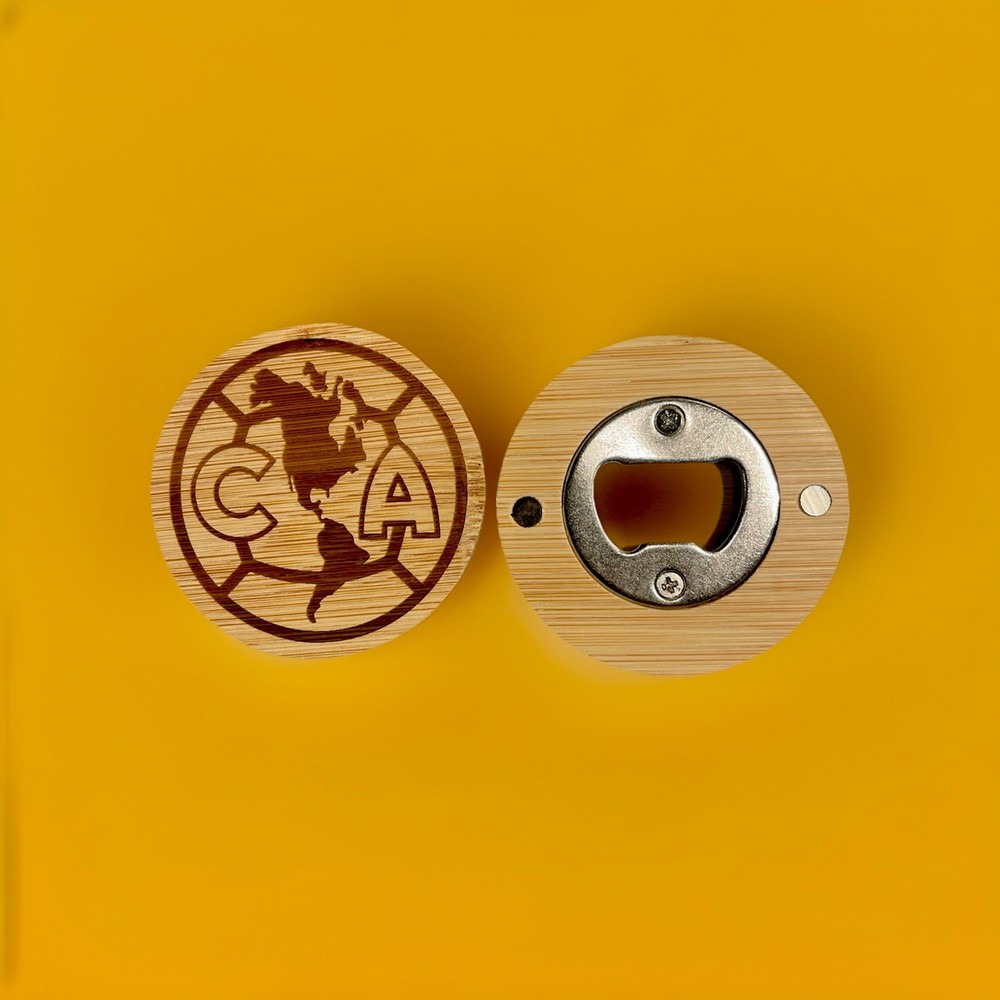 Bottle Opener, Fridge Magnet,bamboo,el America