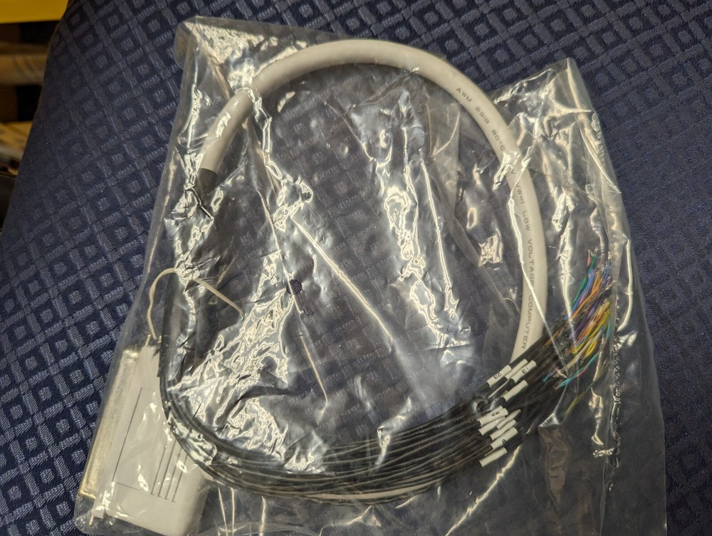 Telecom Cable - Centronics 50 to flying ends 2ft - color coded and labled ends