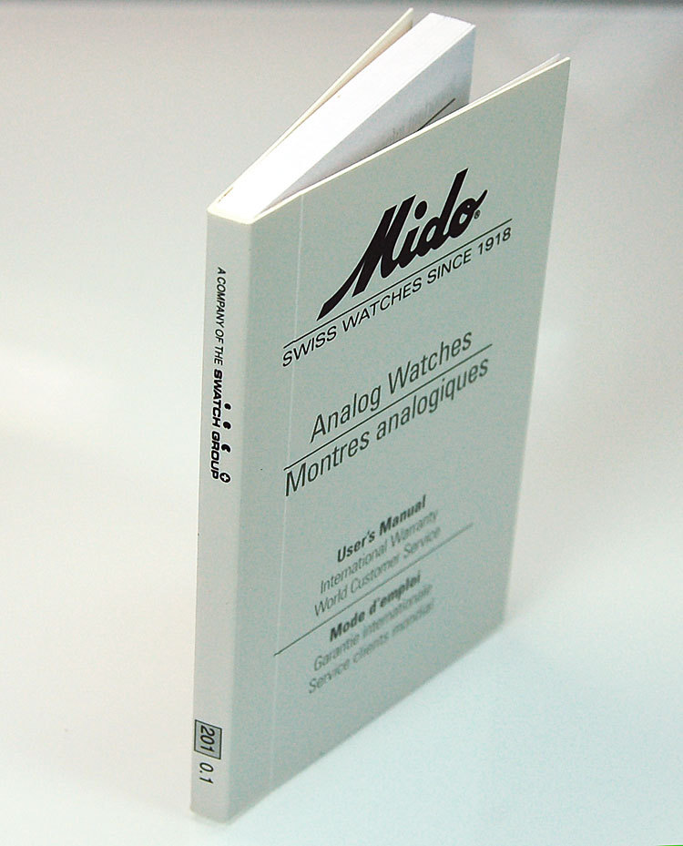 Mido Analog Watch General Operating Instructions Booklet User's Manual Book