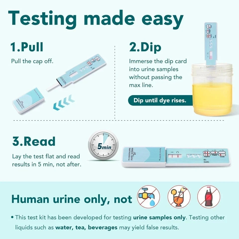 (3 Pack) Single Marijuana (THC) Drug Screen Test EDTH-114:15