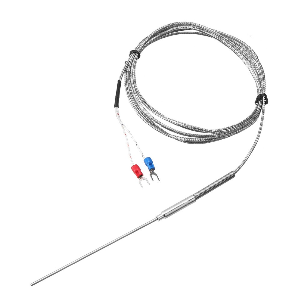 K Type Thermocouple Temperature Sensor Probe 2x100mm 6.6ft Wire