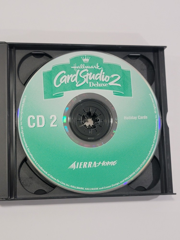 Hallmark Card Studio Deluxe 2 PC CD-ROM - 4 CD Set Sierra Home Computer Software