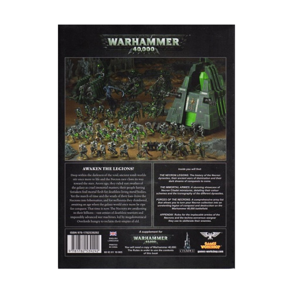 GW Warhammer 40K Codex Necrons (7th Ed) VG+