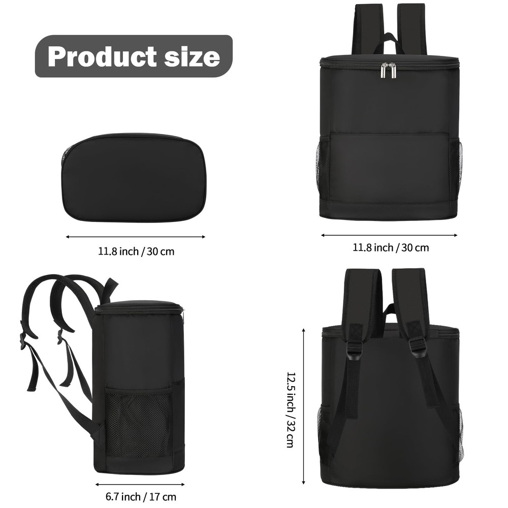 Insulated Cooler Backpack 30 Cans - Leak Proof Beer Backpack Lightweight Cool...
