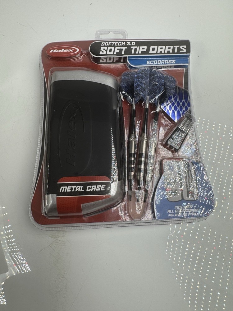 Halex Softech 3.0 Soft Tip Darts Ecobrass with Case New