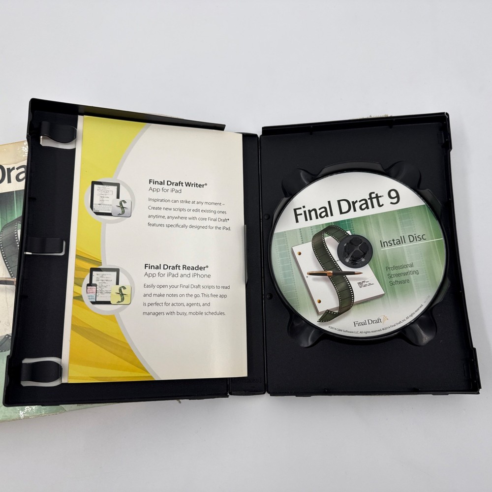 Final Draft 9 Screenwriting Legacy Software [Software 2014] Windows / Mac