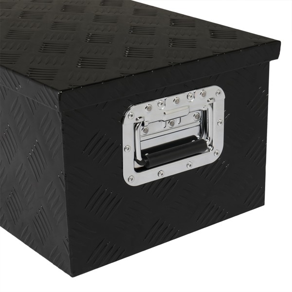 30 "Aluminum 5 Pattern Toolbox Single Lock Black