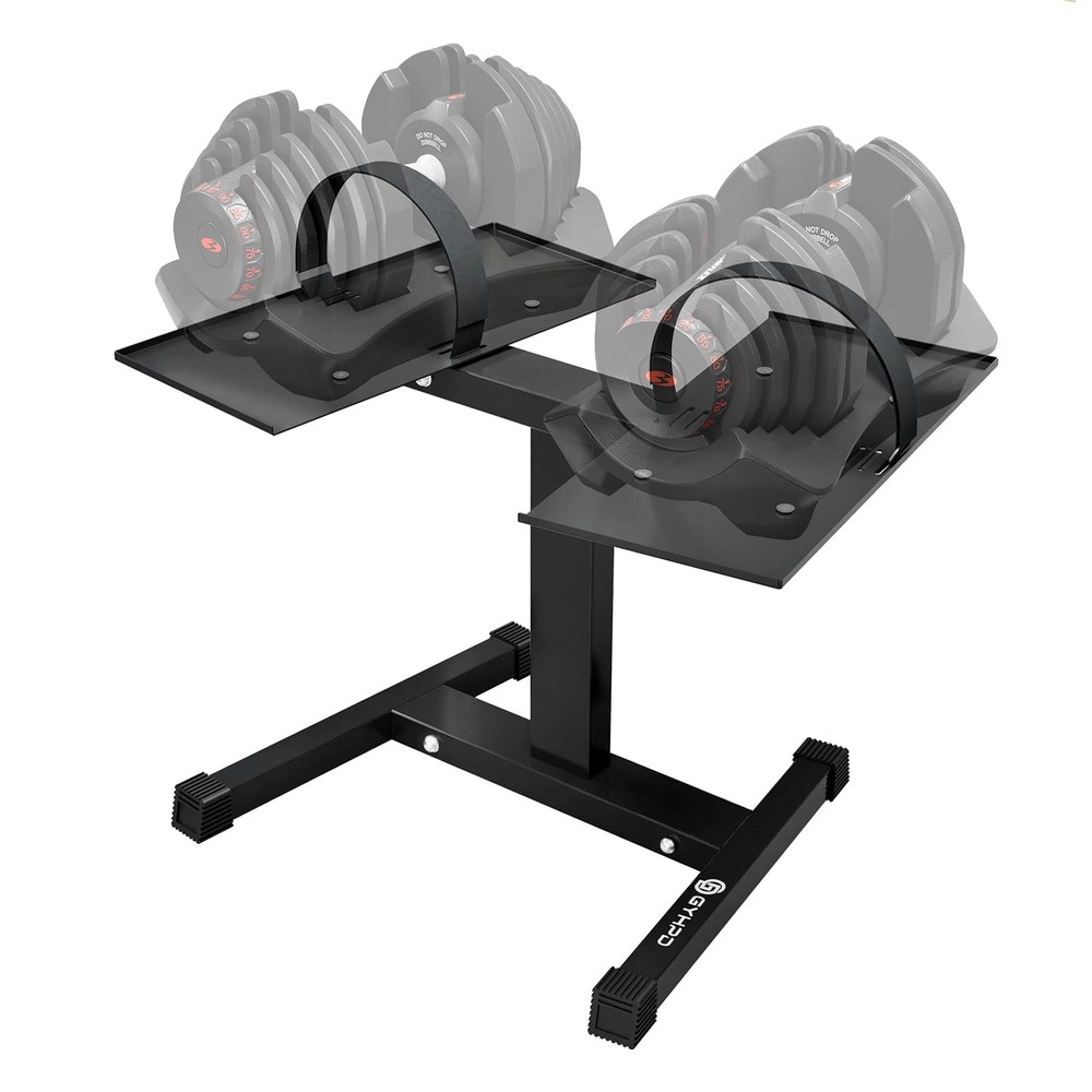 Adjustable Double Dumbbell Stand Weight Rack Holder For SelectTech 552 560 1090