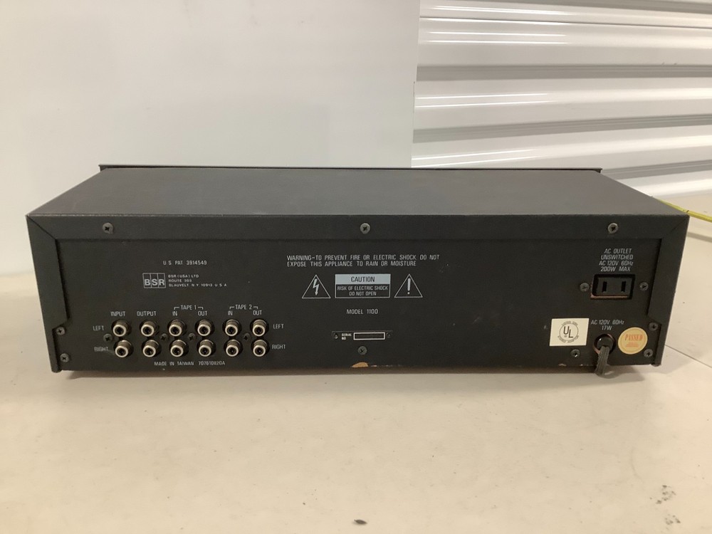 BSR 1100 Stereo Frequency Equalizer Vintage Hi-Fi Component - #B