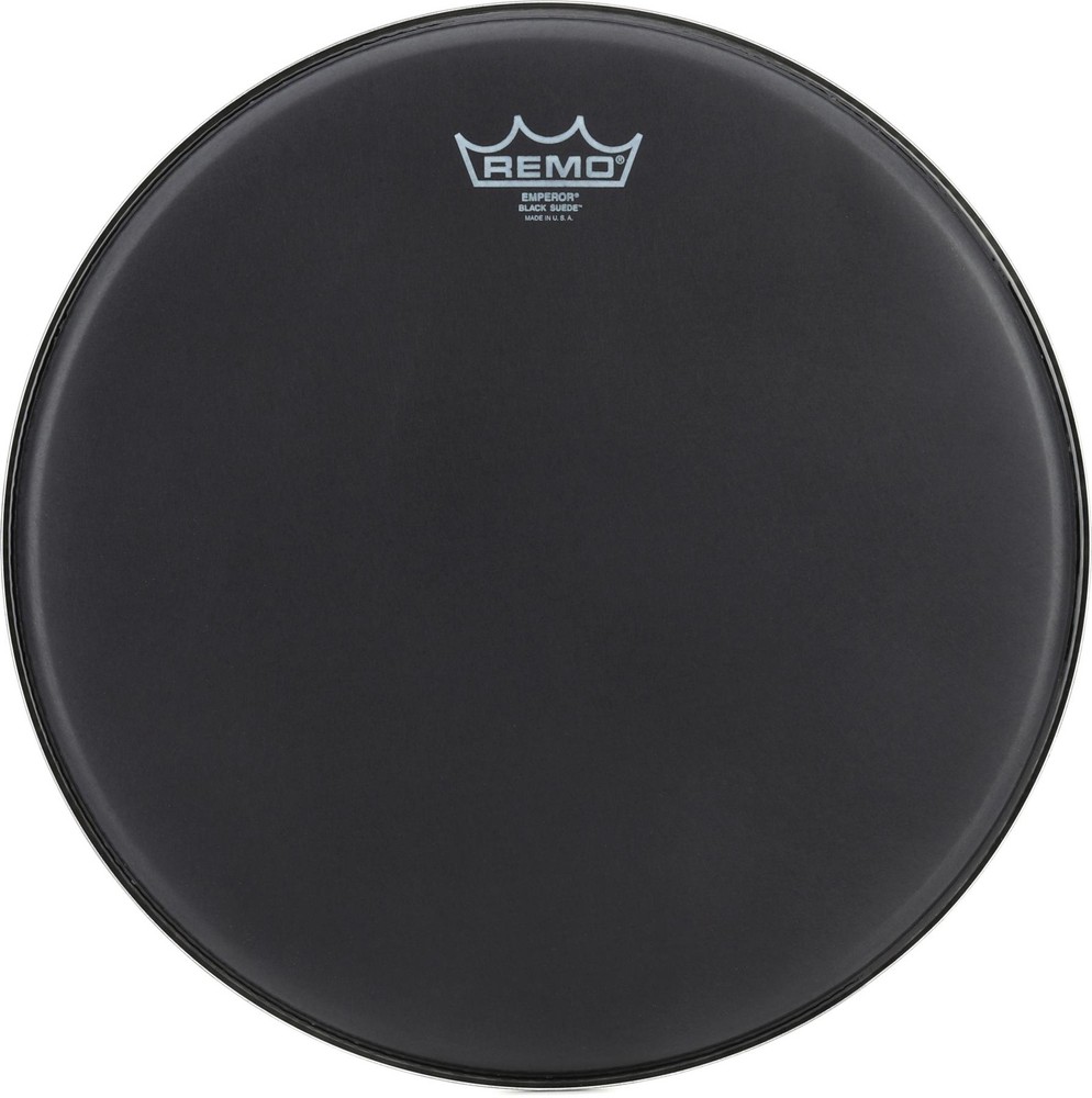 Remo Emperor Black Suede Drumhead - 14 inch (3-pack) Bundle