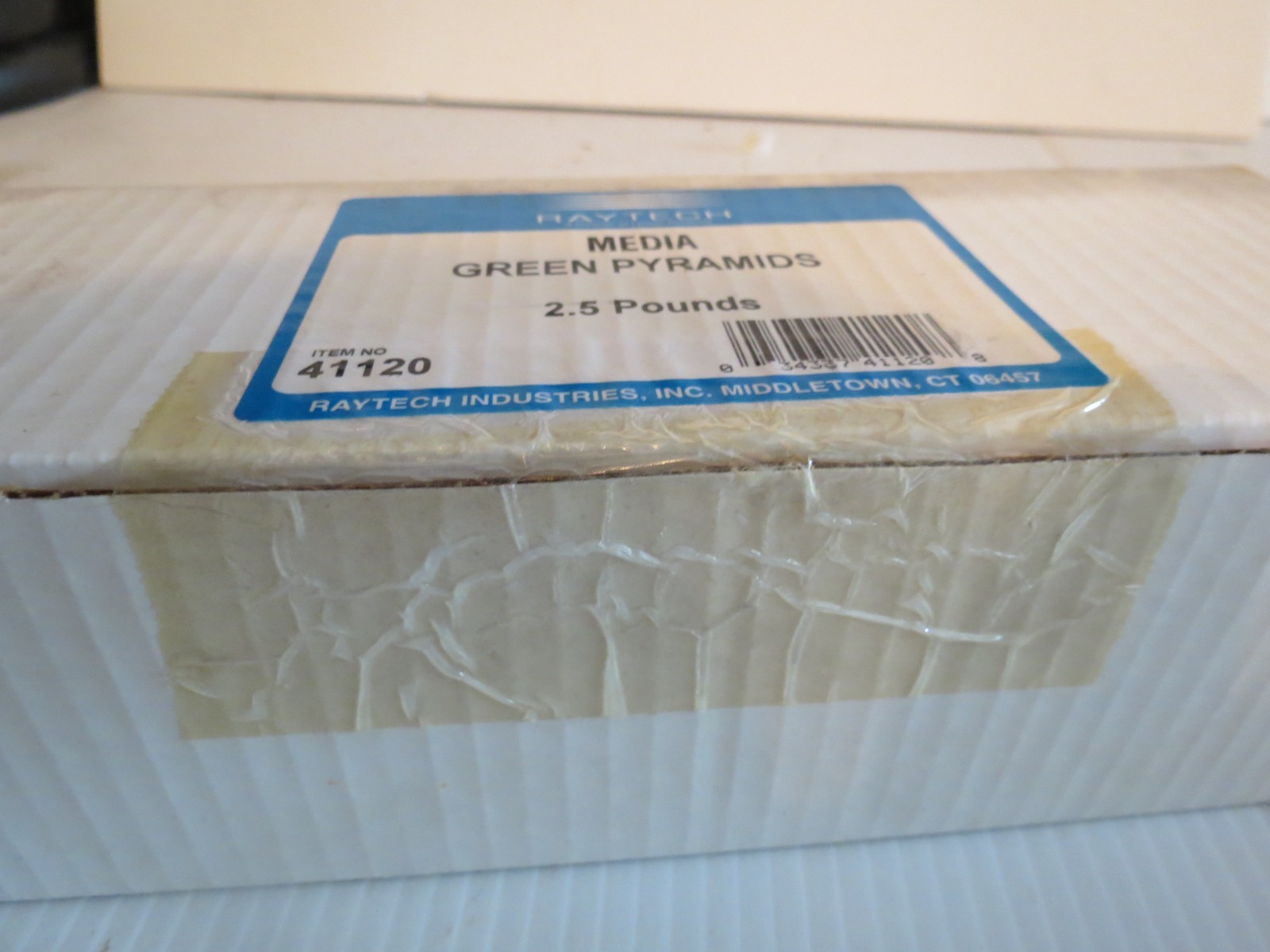 Vintage Raytech 41120 Green Pyramids Plastic Polishing Tumbling Media - 2-1/2lbs