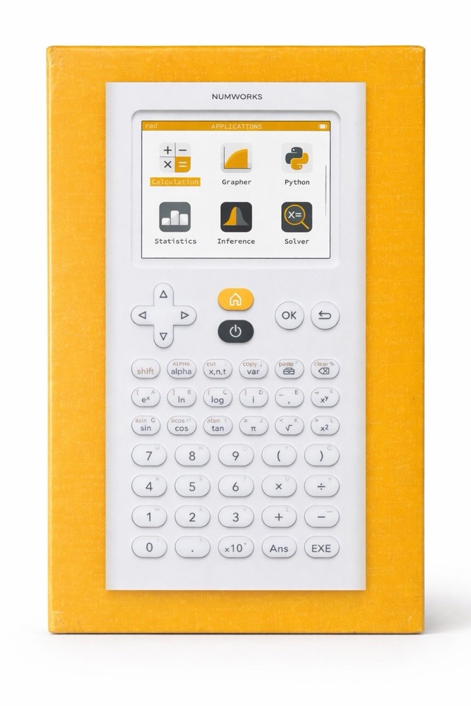 NumWorks N011120 Graphing Scientific Calculator LCD Display Python Battery