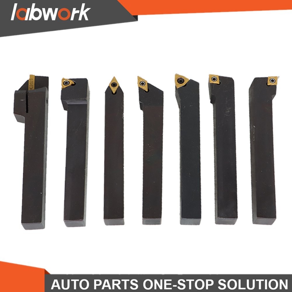 Labwork 7Pack Milling Cutter 1/2" Indexable Carbide Turning Tool Set For Lathe