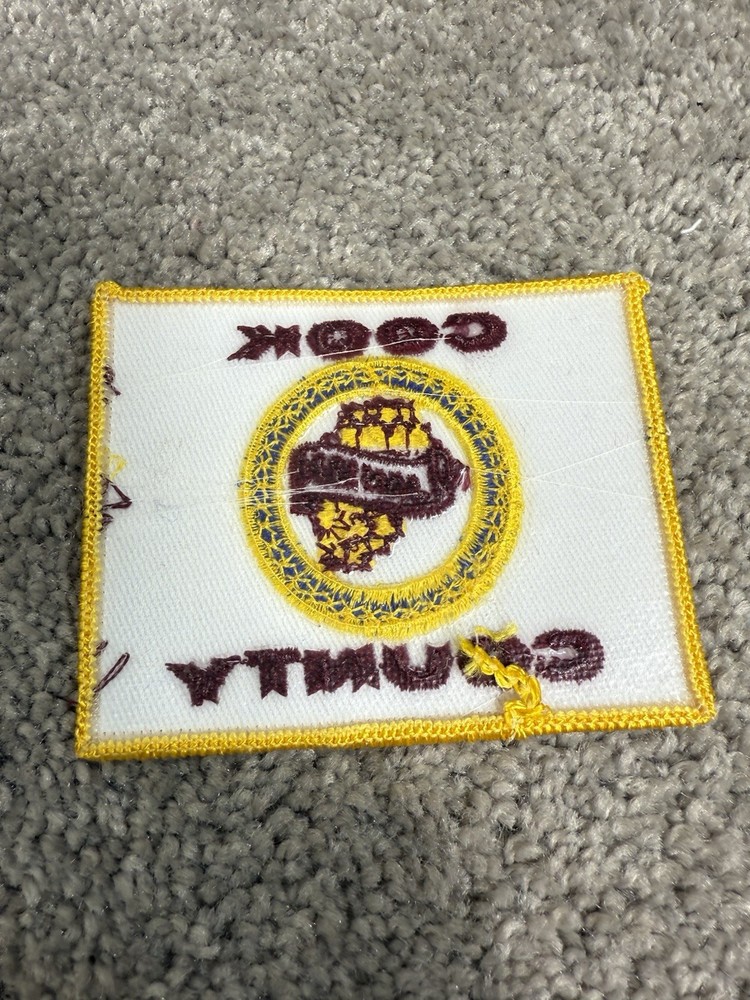 IL- Cook County Illinois Flag Style Patch **Older Version**