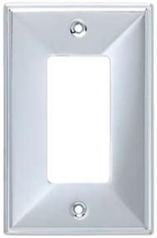 Brainerd - Beverly Single Decorative Switch Plate - Polished Chrome - 135876