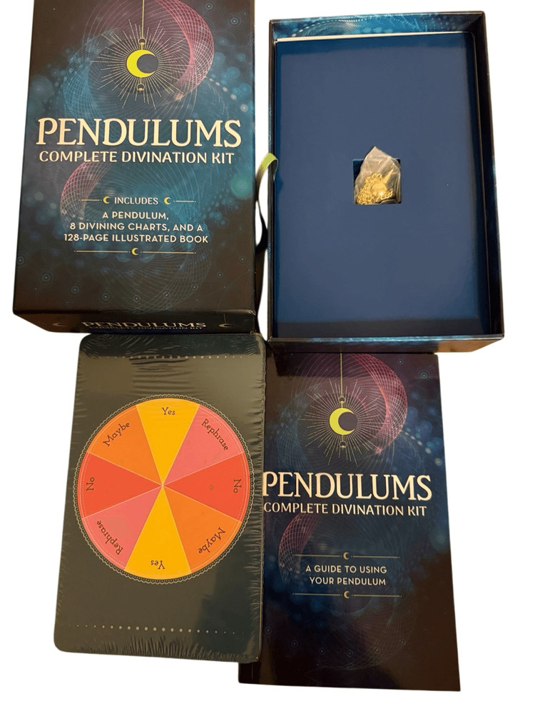 Brand New Pendulums Complete Divination Kit: Pendulum, Chart & Book